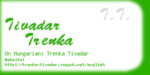 tivadar trenka business card